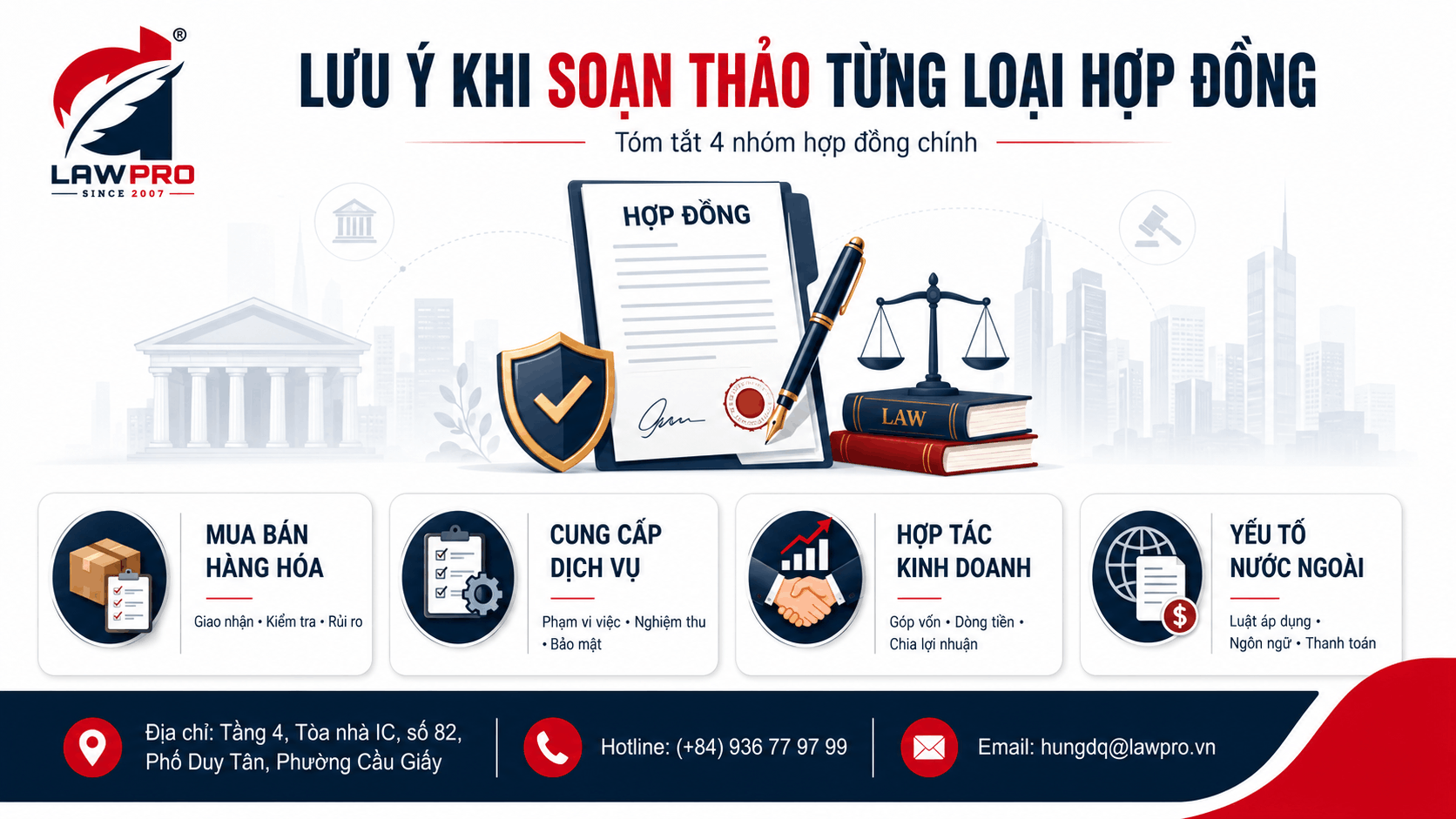 Lưu ý khi soạn thảo từng loại hợp đồng